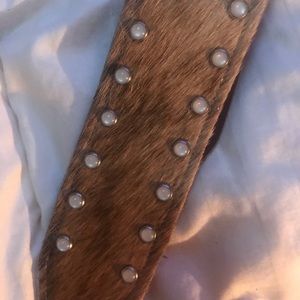 Cowhide hair band